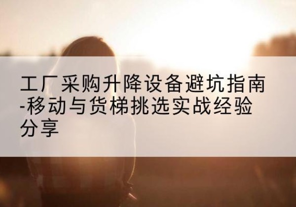 歙县移动式升降机怎么选-工厂采购升降设备避坑指南-移动与货梯挑选实战经验分享